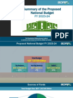 Summary of Proposed National Budget FY2023-24