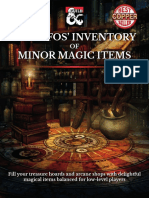 Ballyfos Inventory of Minor Magic Items