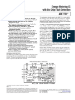 Energy Metering IC With On-Chip Fault Detection: 8% (30 PPM/ C Typical)