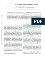 Unveiling The Connectivity of Complex Networks Using Ordinal Transition Methods