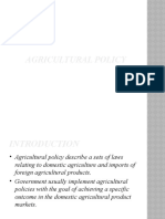 Agricultural Policy