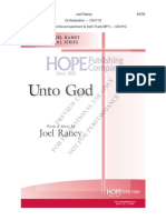 Unto God: Joel Raney