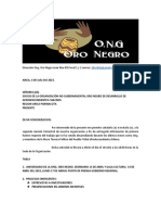 2da. Reunión Ong. Oro Negro