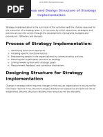 Strategy Implementation