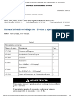 Sistema Hidráulico de Flujo Alto - Probar y Ajus