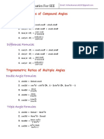 Trigonometric Ratios + Exercise + Compound Ratios of TR