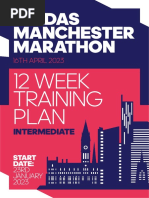 Adidas Manchester Marathon 2023 Intermediate 12 Week Training Plan