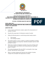 Ics 2210 System Analysis and Design 2