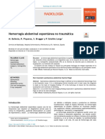 Hemorragia Abdominal Espontánea No Traumática