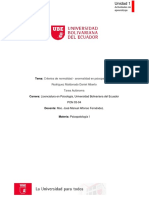 Criterios de Normalidad y Anormalidad en Psicopatología