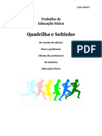 Trabalho de Educação Física Sobre Quadrilha e Soltinho