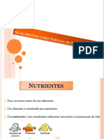 Os Alimentos Como Veículo de Nutrientes