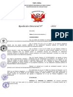 Resolución Directoral #005213-2022.