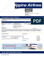 Electronic Ticket Receipt 13APR For ROSIE MAY LOMONGSOD