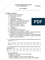 Class 6 Annual Revision Worksheet 2 (Ch-10, 11, 12, 14)