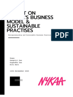 Report On Nykaa's Business Model Sustainble Practises