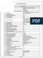 Technical Specification: Sr. No. Bullet Camera Specification Name Bid Requirement (Allowed Values)