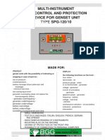 Multi-Instrument With Control and Protection: TYPE SPG-120/10