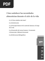 Cómo Satisfacer Las Necesidades Alimenticias Durante El Ciclo de La Vida