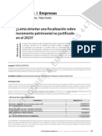 ¿Cómo Afrontar Una Fiscalización Sobre Incremento Patrimonial No Justificado en El 2023?