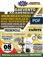 Bases Del Megaevento - Sábado 08 de Julio - Cañete