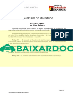 Decreto 80 06 Angola Regulamento de Licenciamento Das Operaoes de Loteamento Obras de Urbanizaao e Obras de Construao