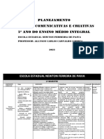 Planejamento de Práticas Comunicativas 2° Int. Professor Allyson Correa