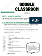 Google Classroom Handout Teachers