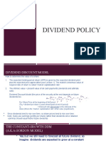 Dividend Policy