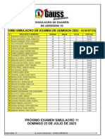 Examen Simulacro Gauss 10 2023-Ii