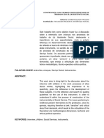 A Entrevista Com Crianças Nos Processos de Trabalho Do