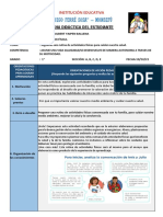 1er GRADO ACTIVIDAD 27 FICHA DEL ESTUDIANTE 19 DE OCTUBRE 2021