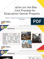 Session 4 - Essential Design Features of Evacuation Center Buildings