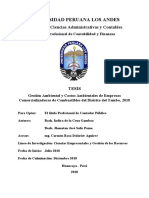 Universidad Peruana Los Andes: Facultad de Ciencias Administrativas y Contables