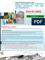 EDA 01 Proponemos Acciones para Afrontar Los Desastres Naturales, Con Una Cultura de Prevención.