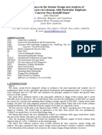 Recent Advances in The Seismic Design and Analysis of Dams and Conveyors in Lebanon With Particular Emphasis On CFRD