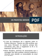 Introdução Aos Profetas Menores e Ao Profetismo Do Antigo Testamento' Com Você