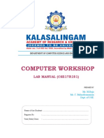 Computer Workshop Lab Manual For Print