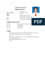 Curriculum Vitae Toto Oktavianto Update - Project Supervisor