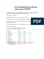 Tutorial de La Instalación de Software T1021P