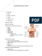 Gastrointestinal System