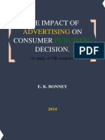 The Impact of Advertising On Consumer Pu