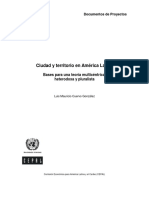 Ciudad y Territorio-Bases para Una Teoría Multicentrica, Heterodoxa y Pluralista-Luis Mauricio Cuervo