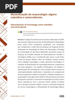 Musealização Da Arqueologia: Alguns Subsídios e Antecedentes