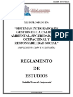 Reglamento Sicass Xli - Presencial - Semipresencial