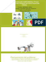 Planteamiento, Justificación, Objetivos, Hipótesis y Marco Teórico