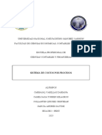 Sistema de Costos Por Procesos - Grupo 3