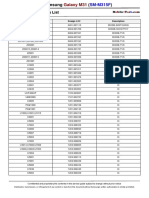 SM-M315F Electrical Parts List Galaxy M31