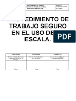 Procedimiento de Trabajo Seguro en El Uso de La Escala