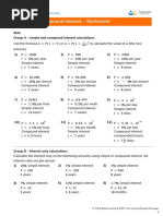 Third Space Learning Simple Compound Interest GCSE Worksheet